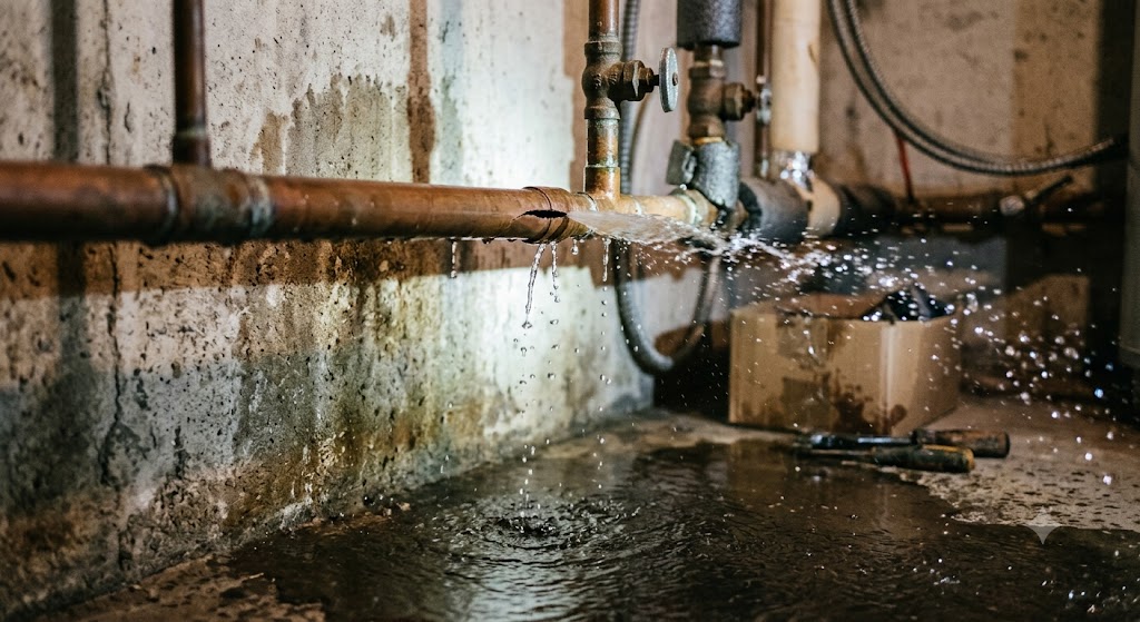 Burst Pipe Water Leak