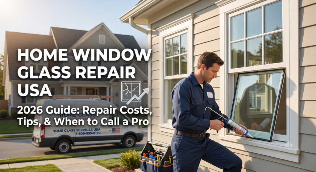 Home window glass repair USA