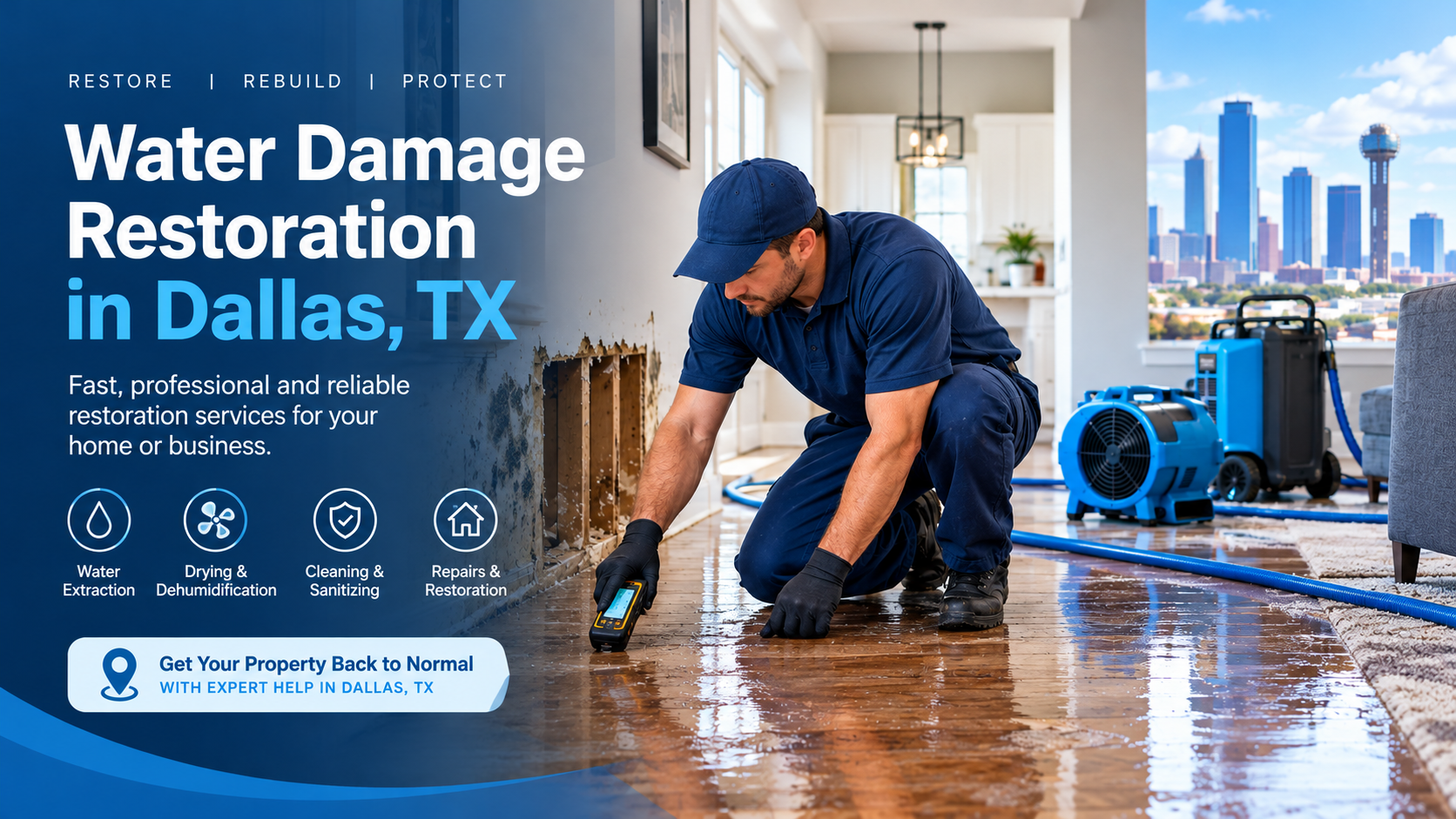 Water Damage Restoration in Dallas, TX