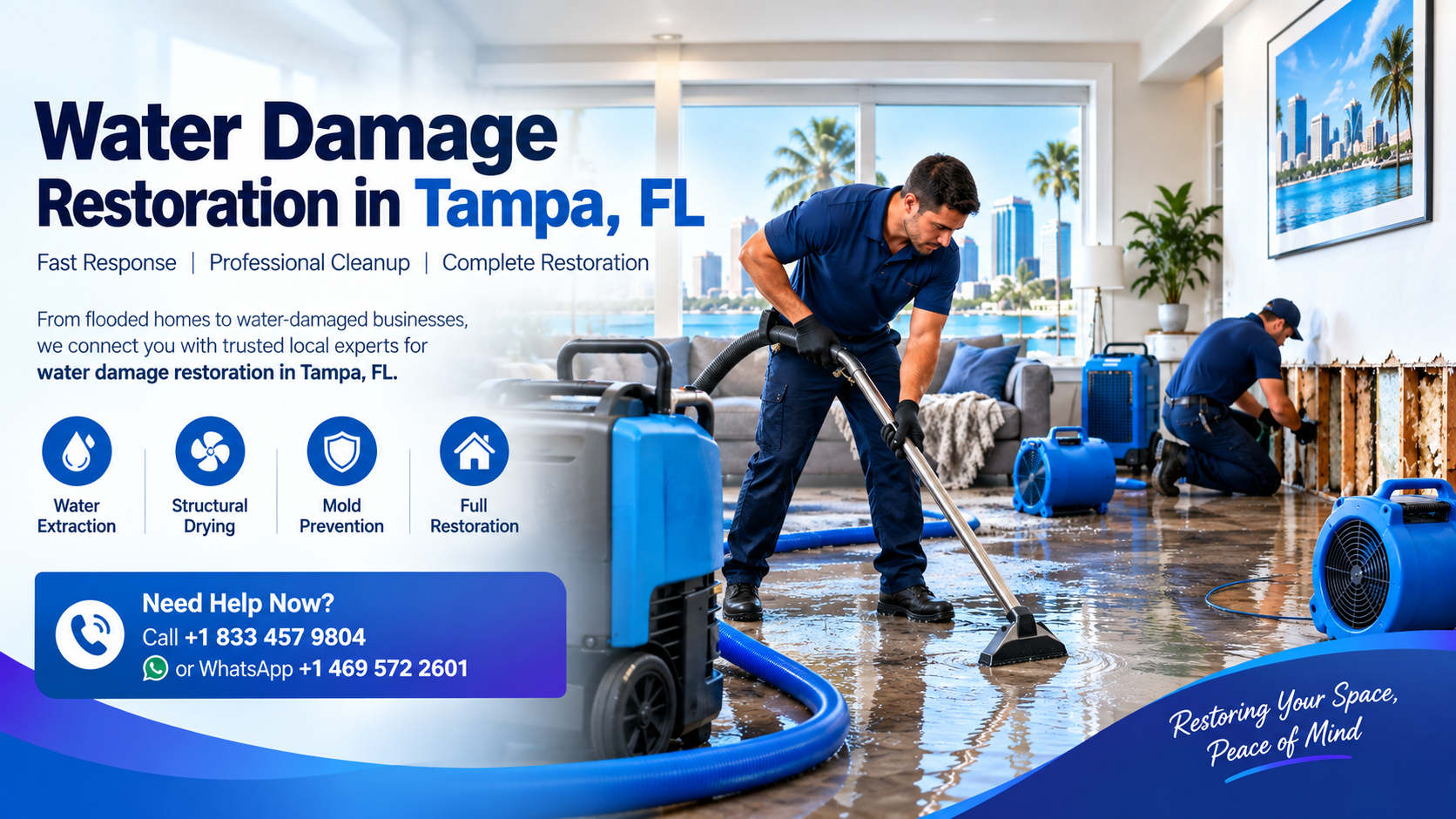 Professional Water Damage Restoration in Tampa, FL